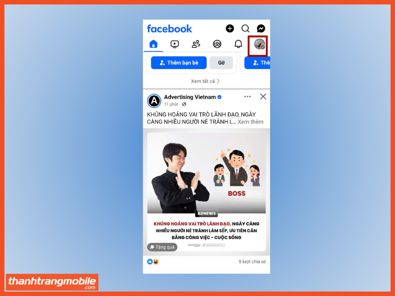 Bước 1: Chọn biểu tượng 3 gạch ngang