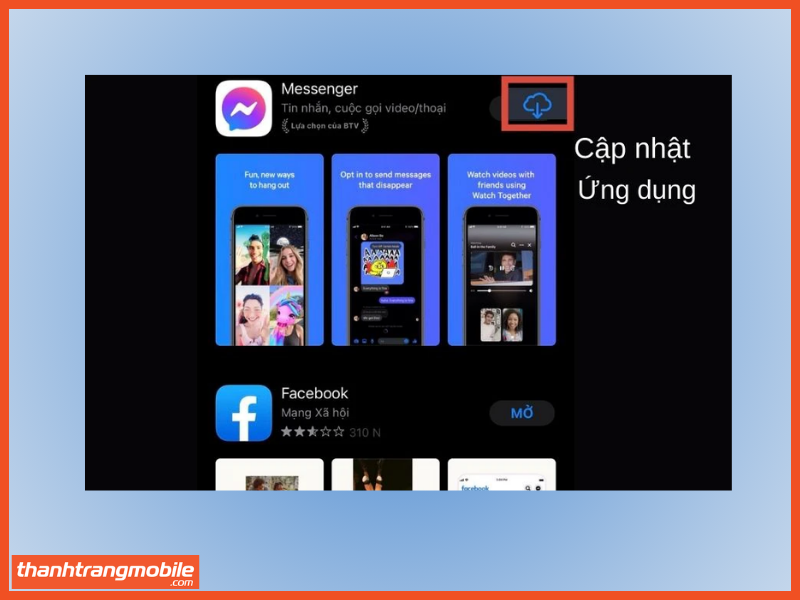 Cập nhật ứng dụng Messenger