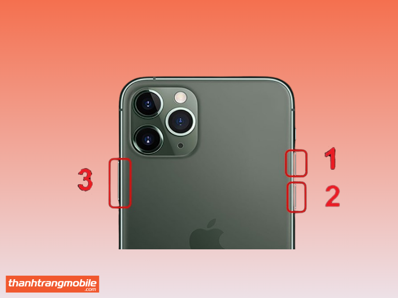 Các nút bấm vật lý giúp khởi động lại iPhone 12 Pro Max bị sọc màn hình