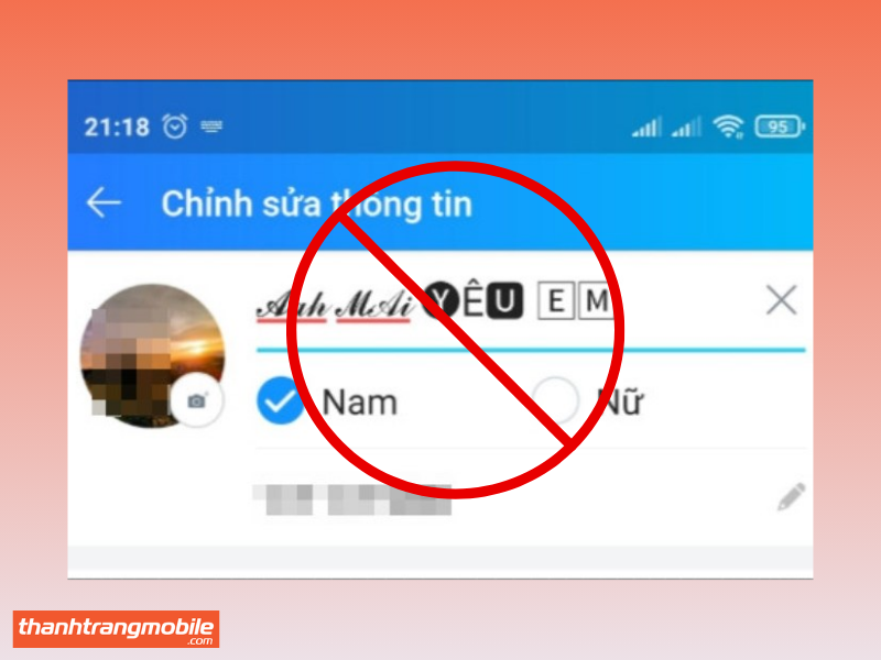 Cách đổi tên Zalo không nên làm – Tránh sử dụng ký tự đặc biệt hoặc font lạ