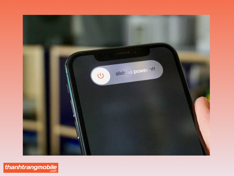 Cách khắc phục màn hình iPhone X bị sọc xanh bằng khởi động lại máy