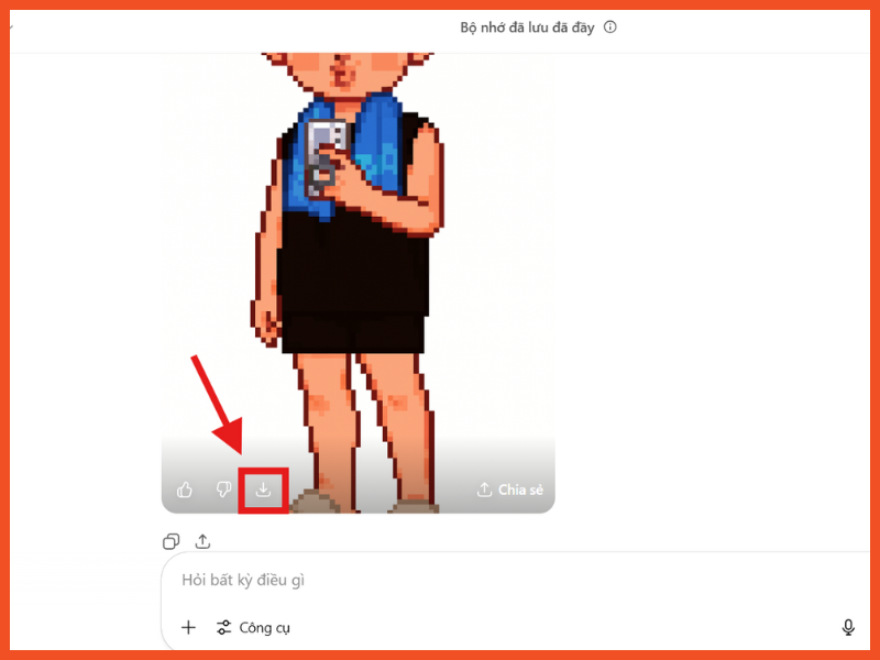 Tải về mấy để làm các bước tiếp theo của cách làm nhân vật pixel và cách làm Video với Model Pixel