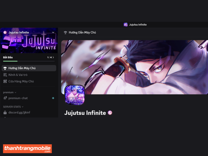 Máy chủ Discord Jujutsu Infinite – nơi cập nhật code mới và hướng dẫn nhập mã. 