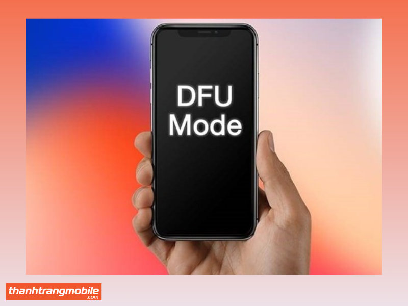 iPhone X vào DFU Mode để xử lý lỗi màn hình đen 