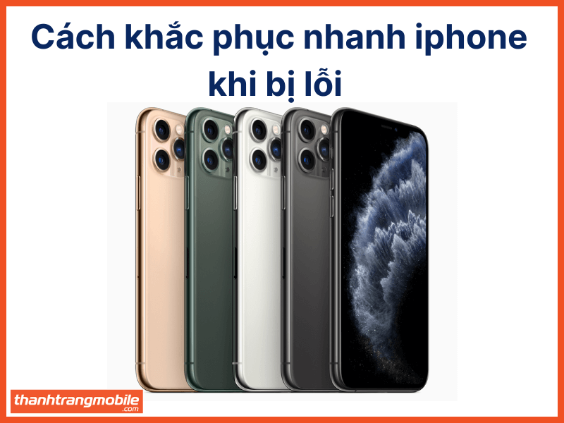 Khắc phục khi màn hình iphone bị lỗi