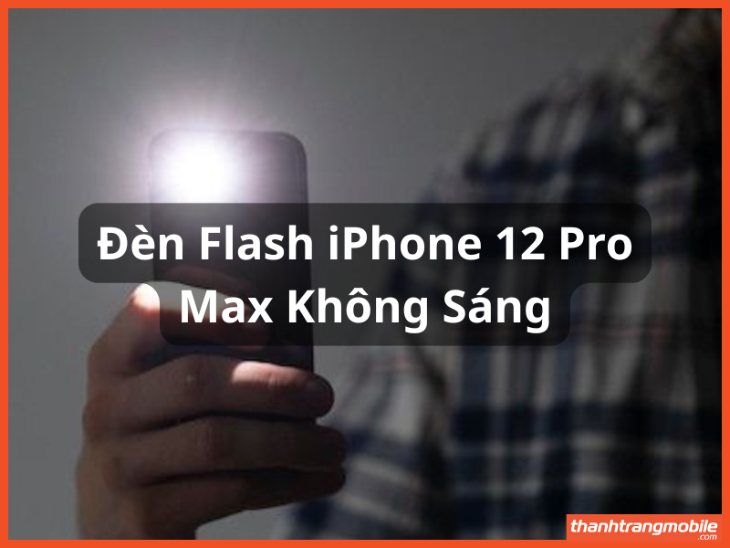Đèn Flash iPhone 12 Pro Max Không Sáng Nguyên Nhân Cách Khắc Phục