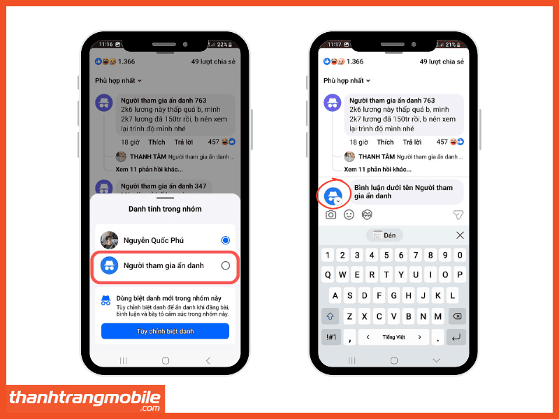 Cách Bình Luận Bằng Biệt Danh Trên Facebook