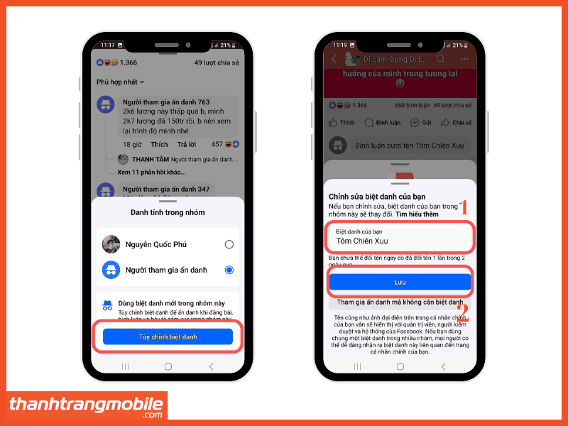 Cách Bình Luận Bằng Biệt Danh Trên Facebook