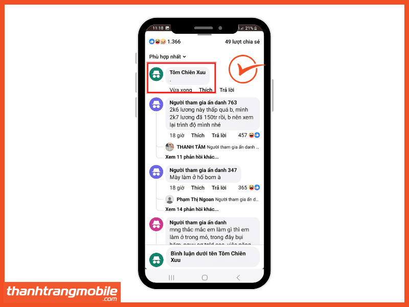 Cách Bình Luận Bằng Biệt Danh Trên Facebook