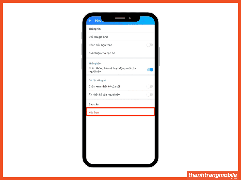 Cách Huỷ Kết Bạn Zalo Trên Android 4