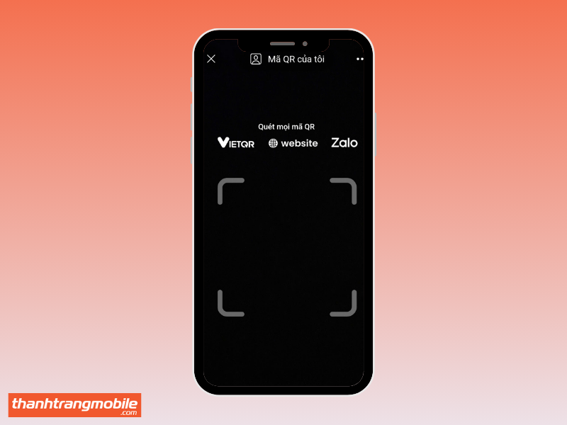 Mở ứng dụng Zalo và quét mã QR để đăng nhập vào tài khoản Zalo của người khác.