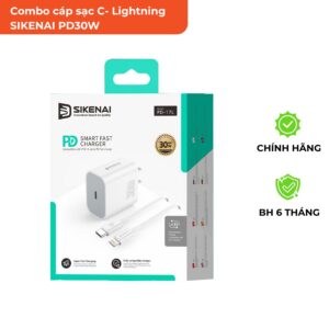 Combo cáp sạc C- Lightning SIKENAI PD30W