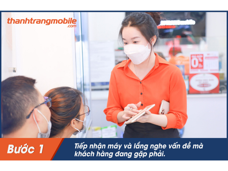Bước 1: Tiếp nhận