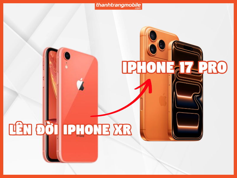 Độ vỏ iPhone Xr lên iPhone 17 Pro