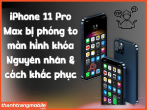 iPhone 11 Pro Max bị phóng to màn hình khóa : Nguyên nhân & cách khắc phục