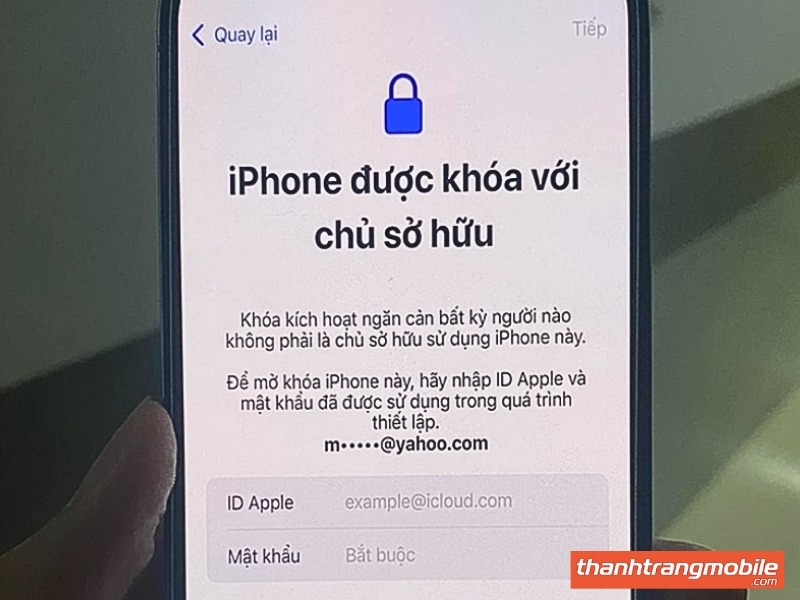 Mua phải máy dính iCloud ẩn