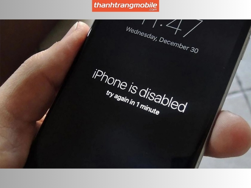 Màn Hình Hiển Thị Thông Báo "iPhone is Disabled Connect to iTunes"
