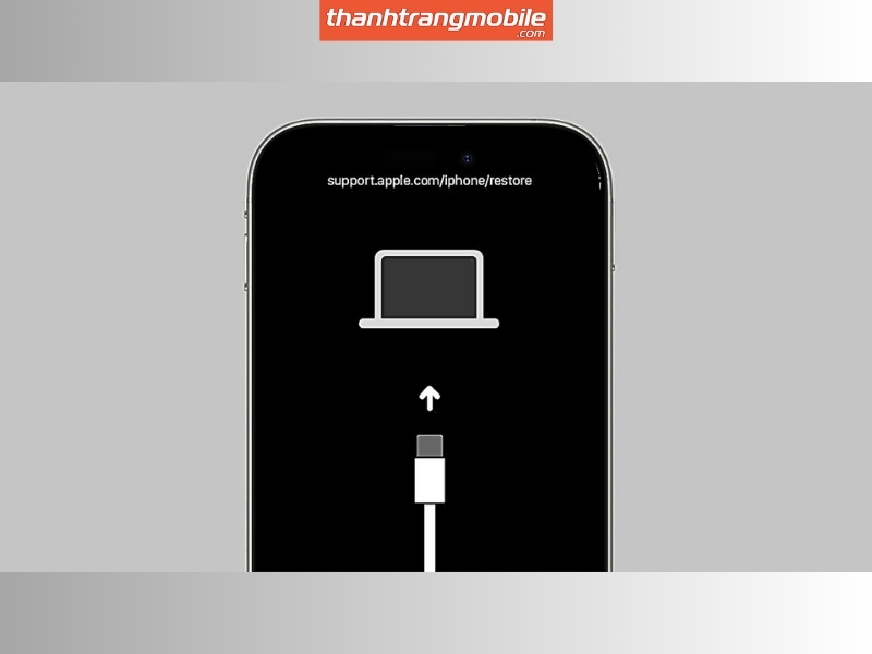 Kết nối: Cắm iPhone 12 Pro Max vào máy tính.