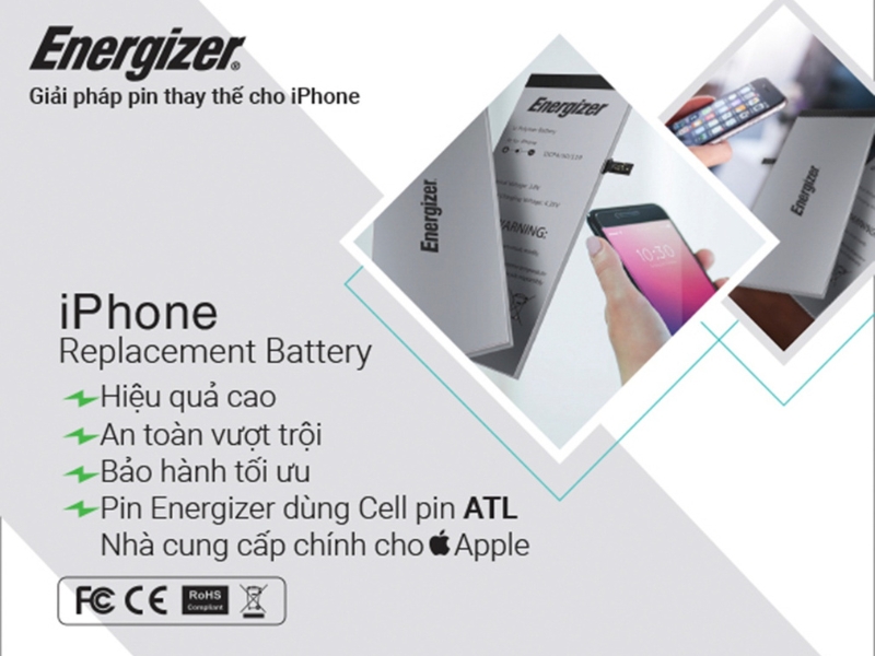 So sánh dung lượng thực tế của pin Energizer và pin zin sau 1 năm sử dụng.