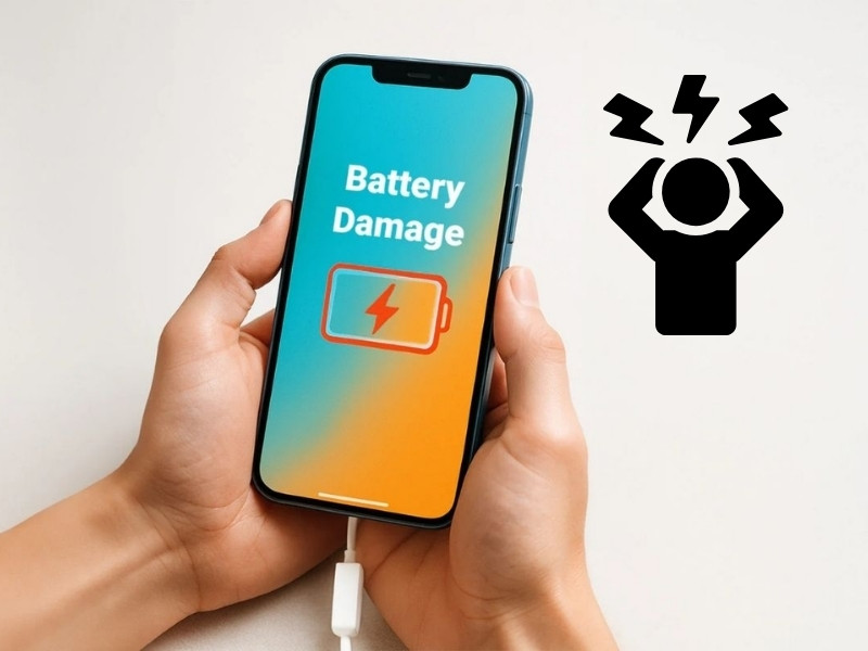 Pin xuống cấp hoặc hư hỏng có thể khiến iPhone cắm sạc không vào pin, dù bộ sạc vẫn hoạt động bình thường.