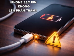 iPhone sạc pin không lên phần trăm là dấu hiệu khiến nhiều người lo lắng khi thiết bị không tăng pin dù đã cắm sạc.