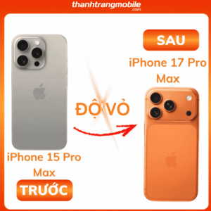 Độ vỏ iPhone 15 Pro Max lên iPhone 17 Pro Max